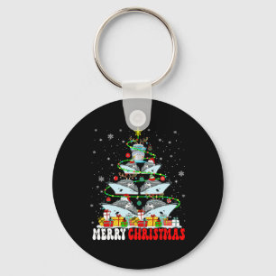 Merry Christmas Reindeer Elf Santa Cruise Ships Xm Key Ring