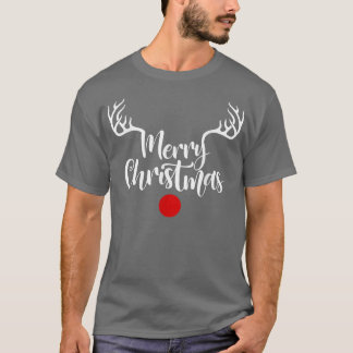 Merry Christmas Reindeer Horn, Merry Christmas 202 T-Shirt
