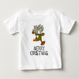 Merry Christmas Reindeer Infant Tee
