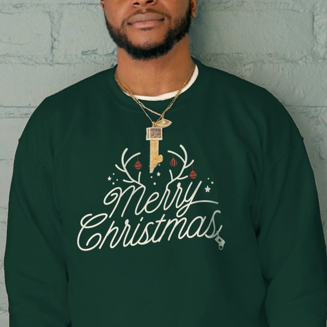 Merry Christmas Reindeer Matching Holiday  Sweatshirt (Merry Christmas Reindeer Matching Holiday Sweatshirt)