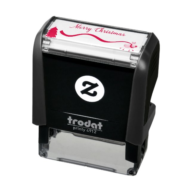 Merry Christmas Reindeer Self-inking Stamp (Product)