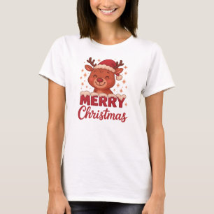 Merry Christmas Reindeer T-Shirt