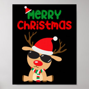 Merry Christmas Reindeer Xmas Family 2024 Men Wome Poster