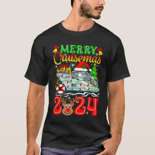 Merry Christmas Reindeer Xmas Family Men Women T-Shirt