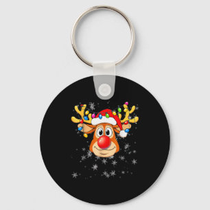 Merry Christmas Reindeer Xmas Santa Claus Men Wome Key Ring