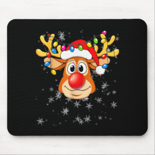 Merry Christmas Reindeer Xmas Santa Claus Men Wome Mouse Pad