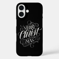 Merry Christmas Religious Chalkboard Lettering Cas