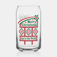 Merry Christmas Retro Marquee – Joy to the World
