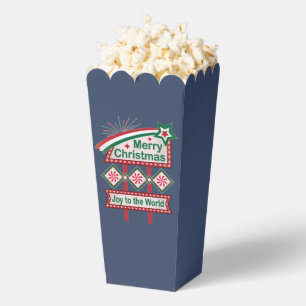 Merry Christmas Retro Marquee – Joy to the World Favour Box
