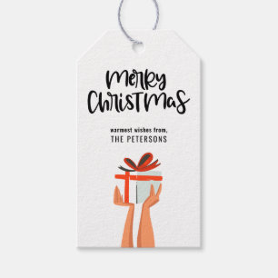 Merry Christmas Retro Mid-Century Gift Tags