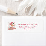 Merry Christmas Retro Typography Santa Pink Hat<br><div class="desc">Merry Christmas pink retro typography with a santa claus with a pink hat.</div>