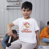 Merry Christmas Retro Typography Santa Pink Hat