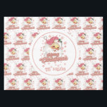 Merry Christmas Retro Typography Santa Pink Hat Tablecloth<br><div class="desc">Merry Christmas pink retro typography with a Santa Claus with a pink hat.</div>