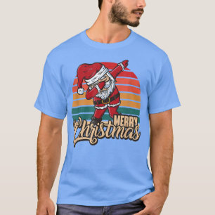 Merry Christmas Retro Vintage Dabbing Santa PJs T-Shirt