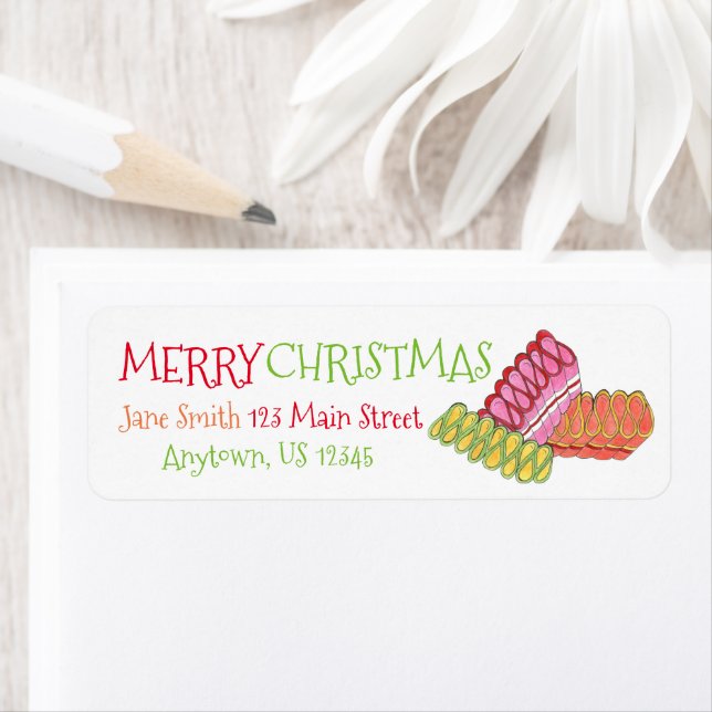 Merry Christmas Ribbon Hard Candy Holiday Sweets (Insitu)