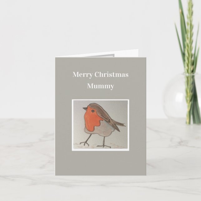 Merry Christmas Robin & Ivy Card (Front)
