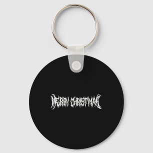 Merry Christmas Rock Style Key Ring