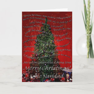 Merry Christmas Round the World Holiday Card