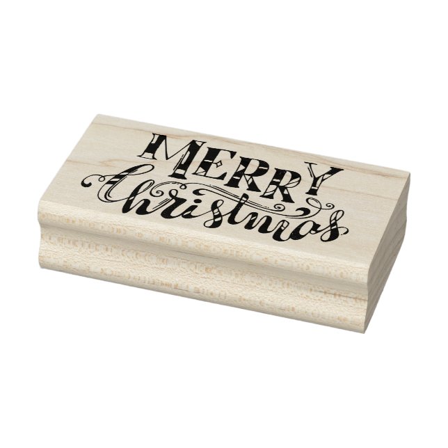 Merry Christmas Rubber Stamp (Stamp)