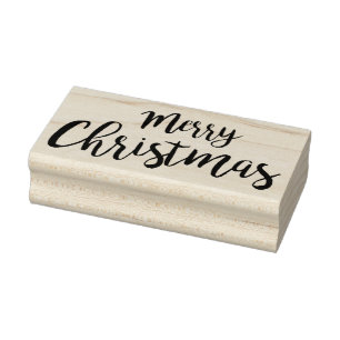 Merry Christmas Rubber Stamp