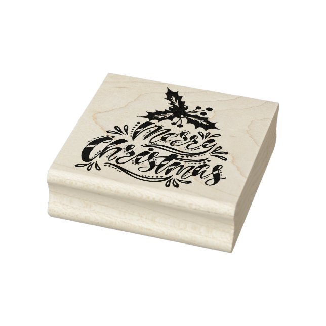 Merry Christmas Rubber Stamp (Stamp)