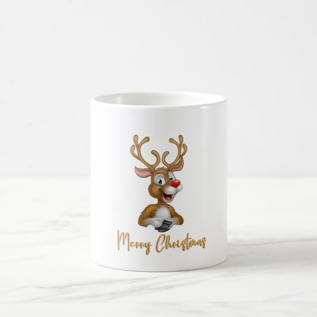 Merry Christmas Rudolf Tasse Coffee Mug (Center)
