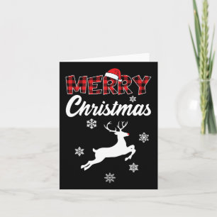 Merry Christmas Rudolph Reindeer Xmas  Card