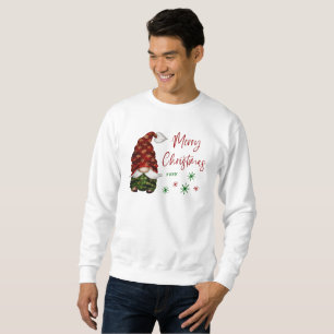 Merry Christmas Rustic Country Gnome Fun Holiday Sweatshirt