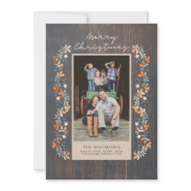 Merry Christmas Rustic Holiday Photo