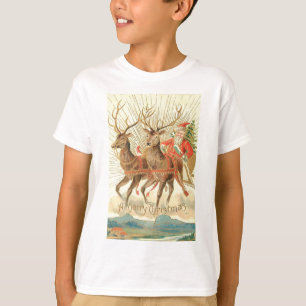 Merry Christmas (Santa and his Reindeer) T-Shirt