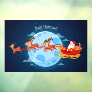 Merry Christmas Santa and Sleigh
