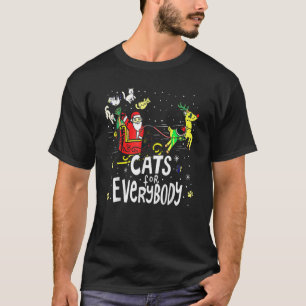 Merry Christmas Santa Cat Lover Gifts Cats For Eve T-Shirt