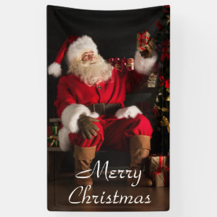 Merry Christmas Santa Claus Banner