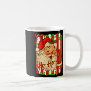 Merry Christmas Santa Claus Face Retro Vintage Xma Coffee Mug