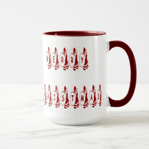 Merry Christmas Santa Claus Font Mug