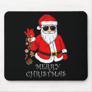 Merry Christmas Santa Claus Fun Family Pyjamas Xma Mouse Pad