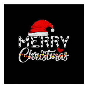 Merry Christmas Santa Claus Funny Family Poster