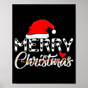Merry Christmas Santa Claus Funny Family Poster