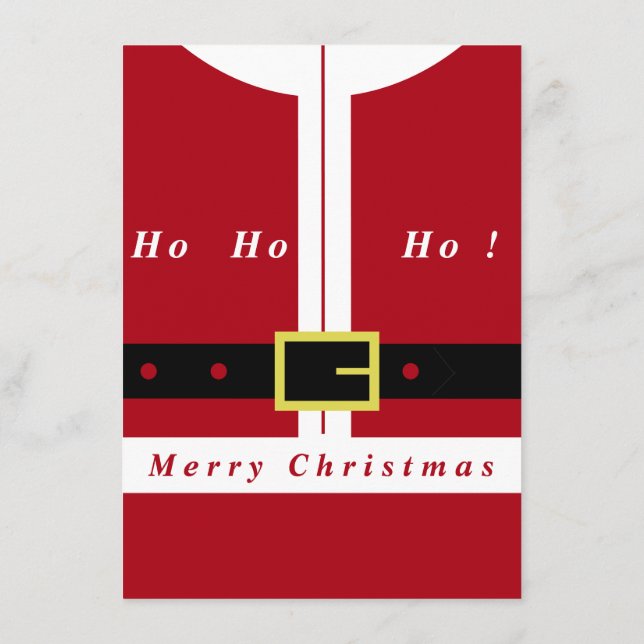 Merry Christmas - Santa Claus - Gifts For Everyone Menu (Back)