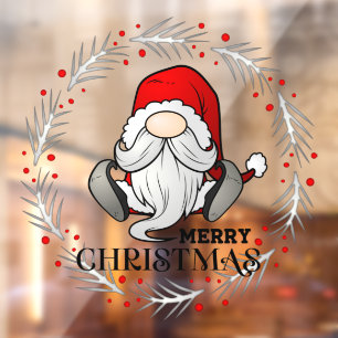 Merry Christmas Santa Claus Gnome Wreath