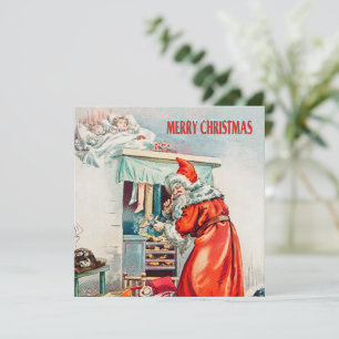Merry christmas - santa claus holiday card