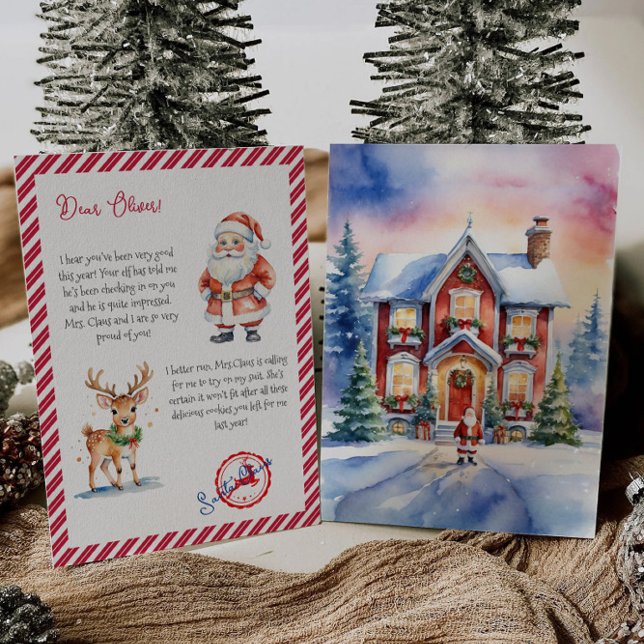 Merry Christmas Santa Claus Letter North Pole Invitation (Creator Uploaded)