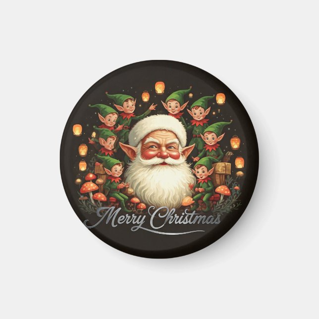 Merry Christmas Santa Claus  Magnet (Front)