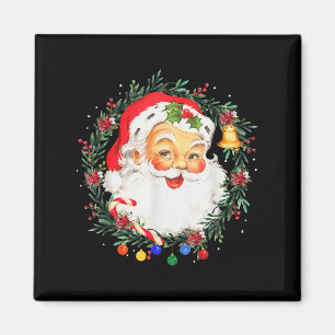 Merry Christmas Santa Claus Nk Afro African Americ Magnet