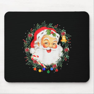 Merry Christmas Santa Claus Nk Afro African Americ Mouse Pad
