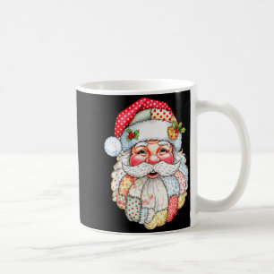 Merry Christmas Santa Claus Patchwork Pajamas Xmas Coffee Mug