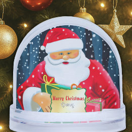 Merry Christmas - Santa Claus Snowglobe