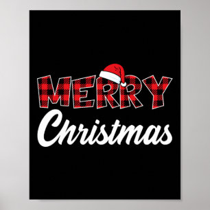 Merry Christmas Santa Claus Xmas Poster