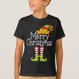 Merry Christmas Santa Elf Squad Reindeer Funny Xma T-Shirt