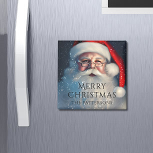Merry Christmas Santa Festive Winter Holidays  Magnet